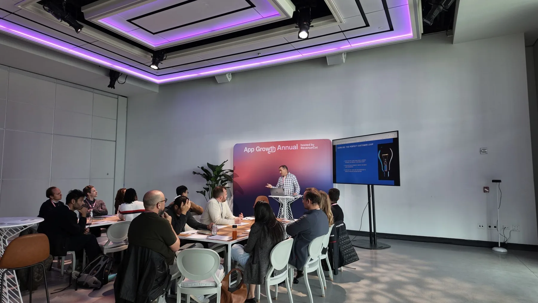 A closed door workshop in progress at App Growth Annual